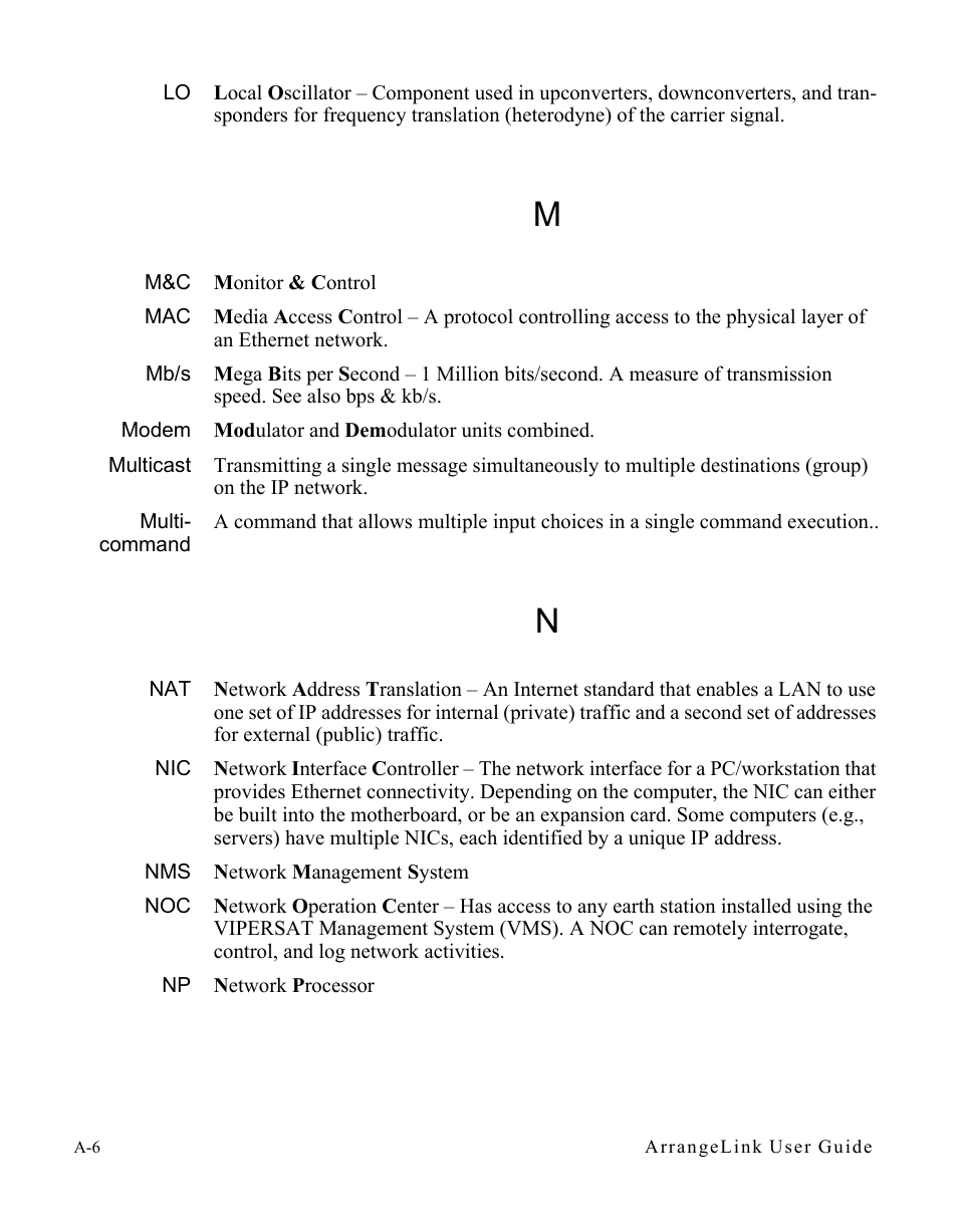 Mb/s, Modem, Multicast | Multi- command | Comtech EF Data Vipersat Circuit Scheduler v3.7.x ArrangeLink User Manual | Page 82 / 88