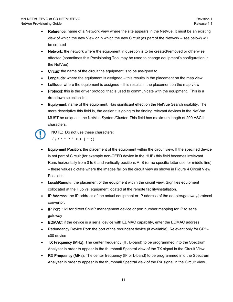 Comtech EF Data NetVue Release 1.1 Provisioning Guide User Manual | Page 13 / 34