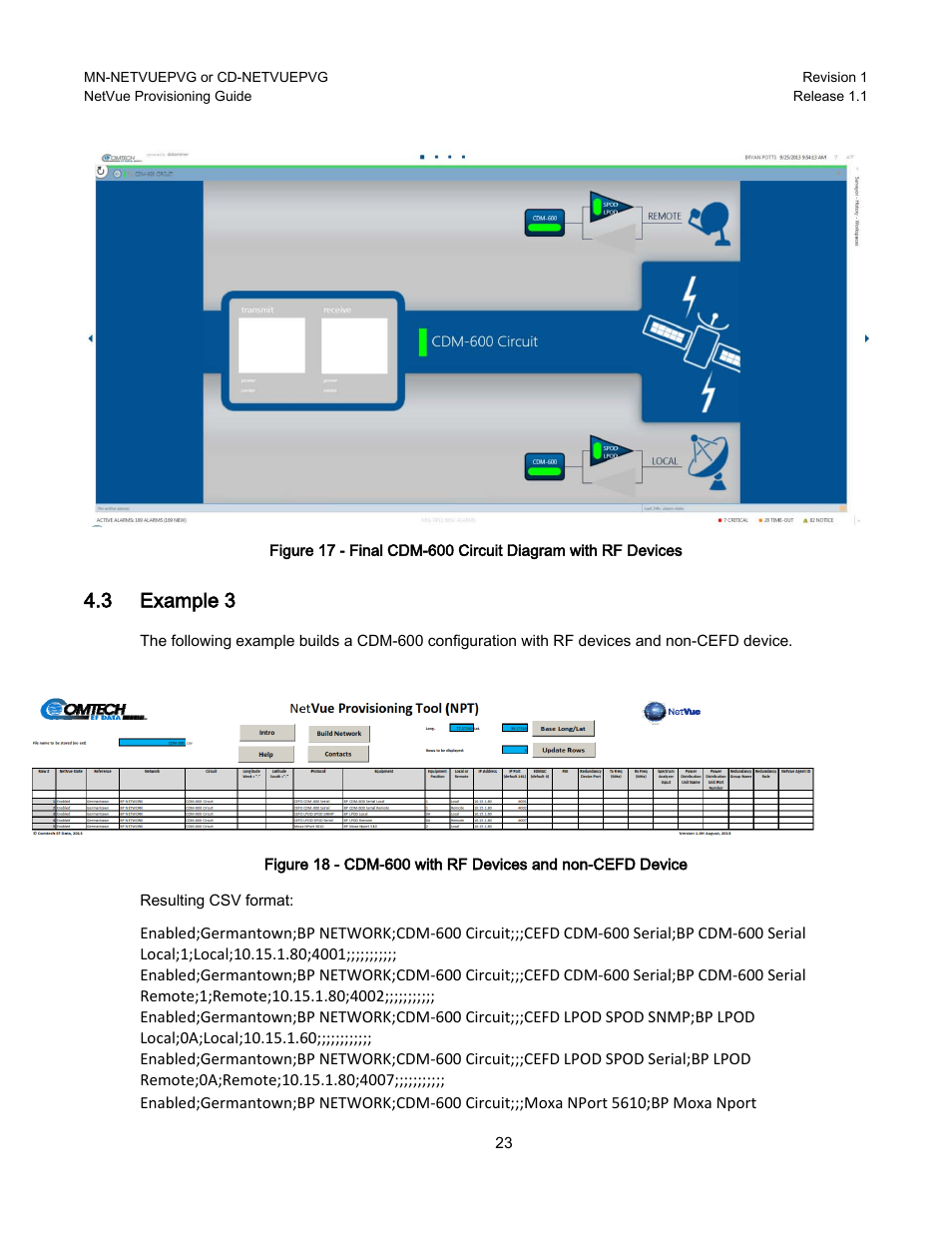 3 example 3, Example 3 | Comtech EF Data NetVue Release 1.1 Provisioning Guide User Manual | Page 25 / 34