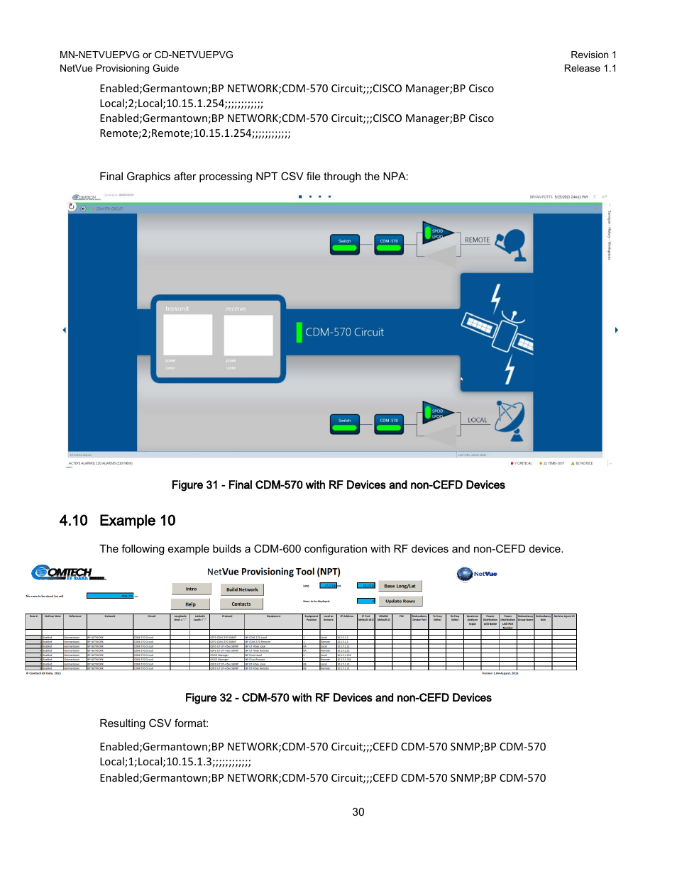 10 example 10, Example 10 | Comtech EF Data NetVue Release 1.1 Provisioning Guide User Manual | Page 32 / 34