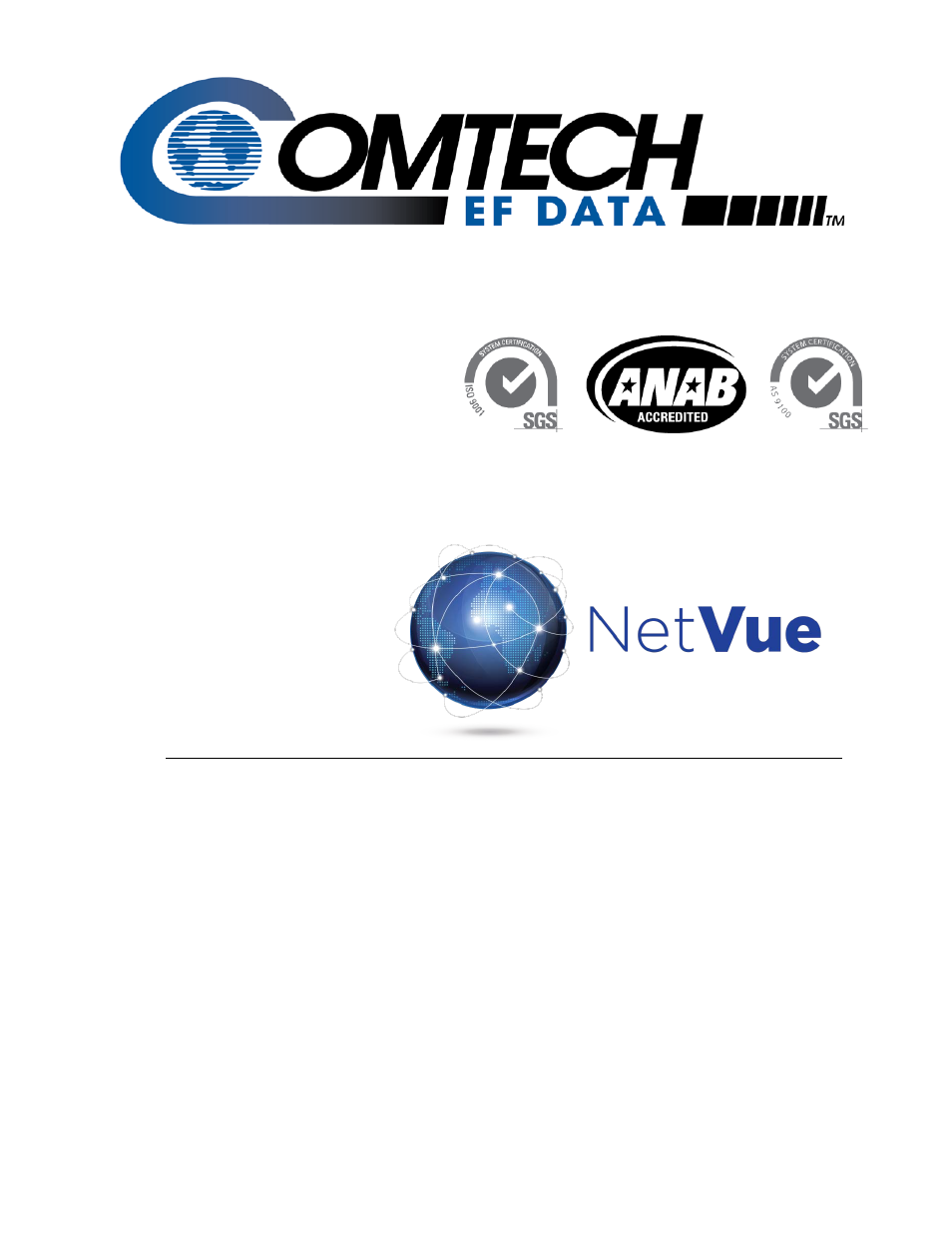 Comtech EF Data NetVue Release 1.1 Quick Start Guide User Manual | 20 pages