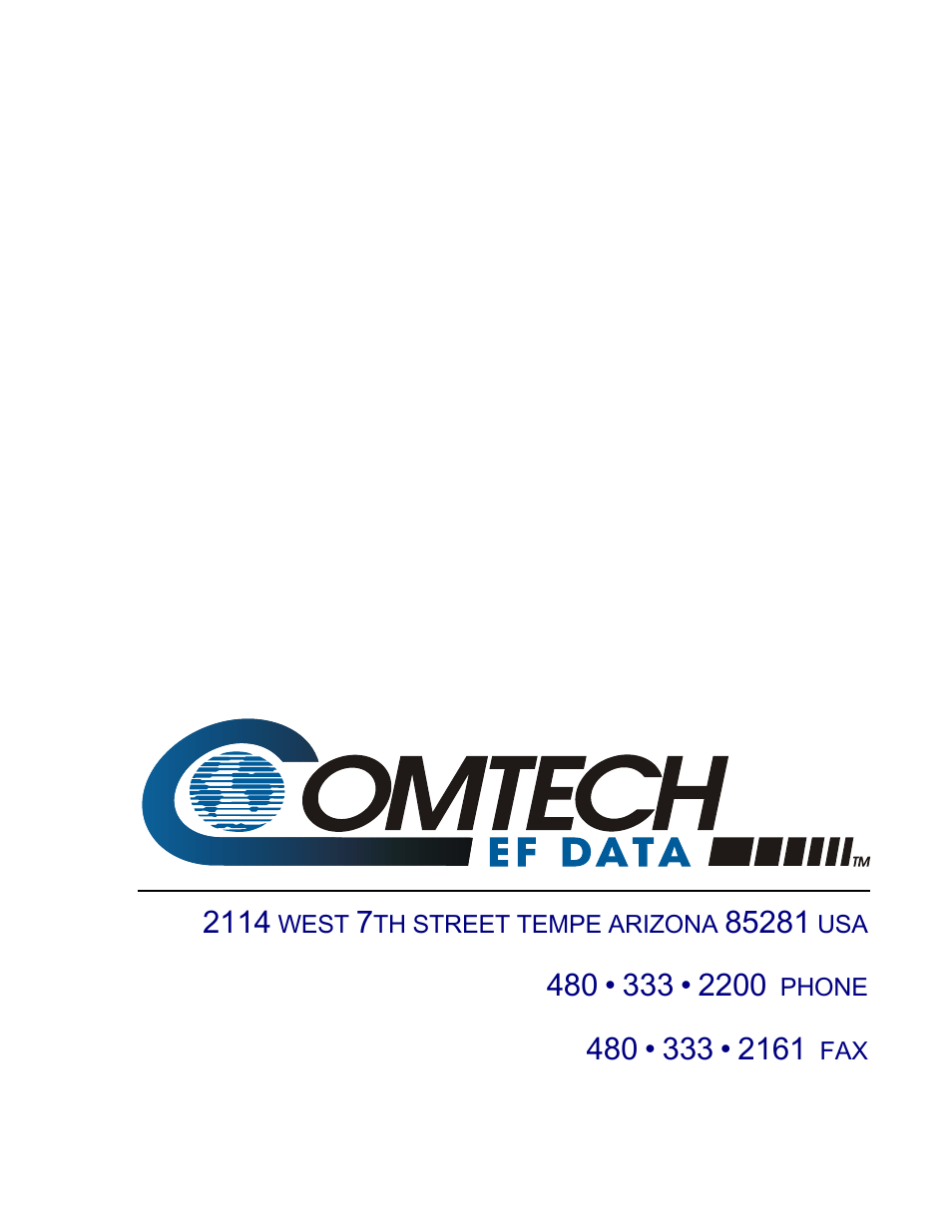 Comtech EF Data NetVue Release 1.1 Quick Start Guide User Manual | Page 20 / 20