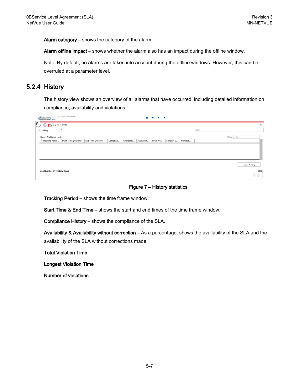 4 history | Comtech EF Data NetVue Release 1.1 User Guide User Manual | Page 102 / 265