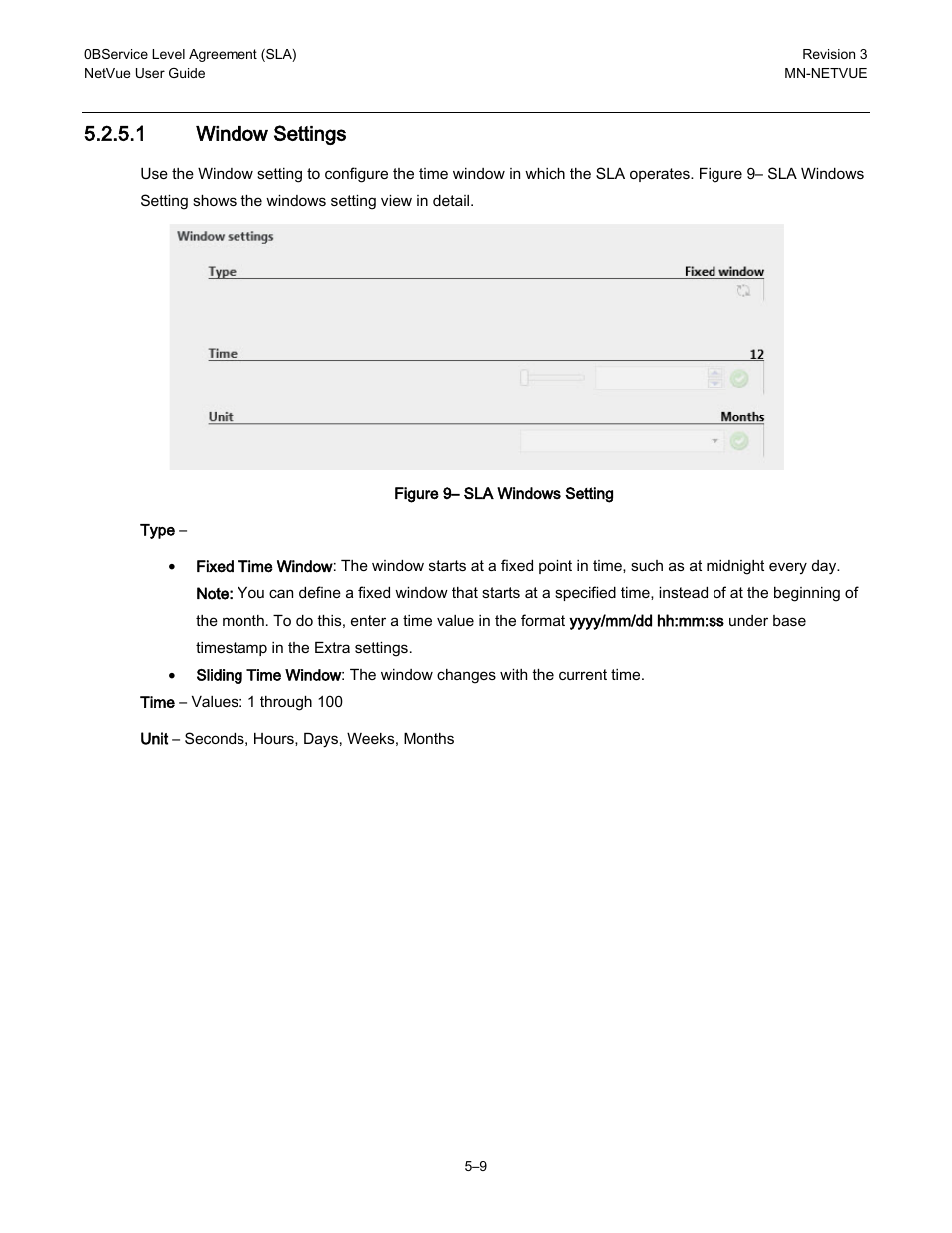 1 window settings | Comtech EF Data NetVue Release 1.1 User Guide User Manual | Page 104 / 265