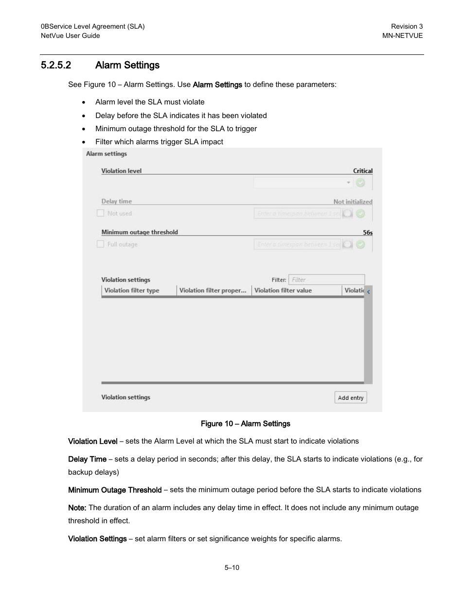 2 alarm settings | Comtech EF Data NetVue Release 1.1 User Guide User Manual | Page 105 / 265