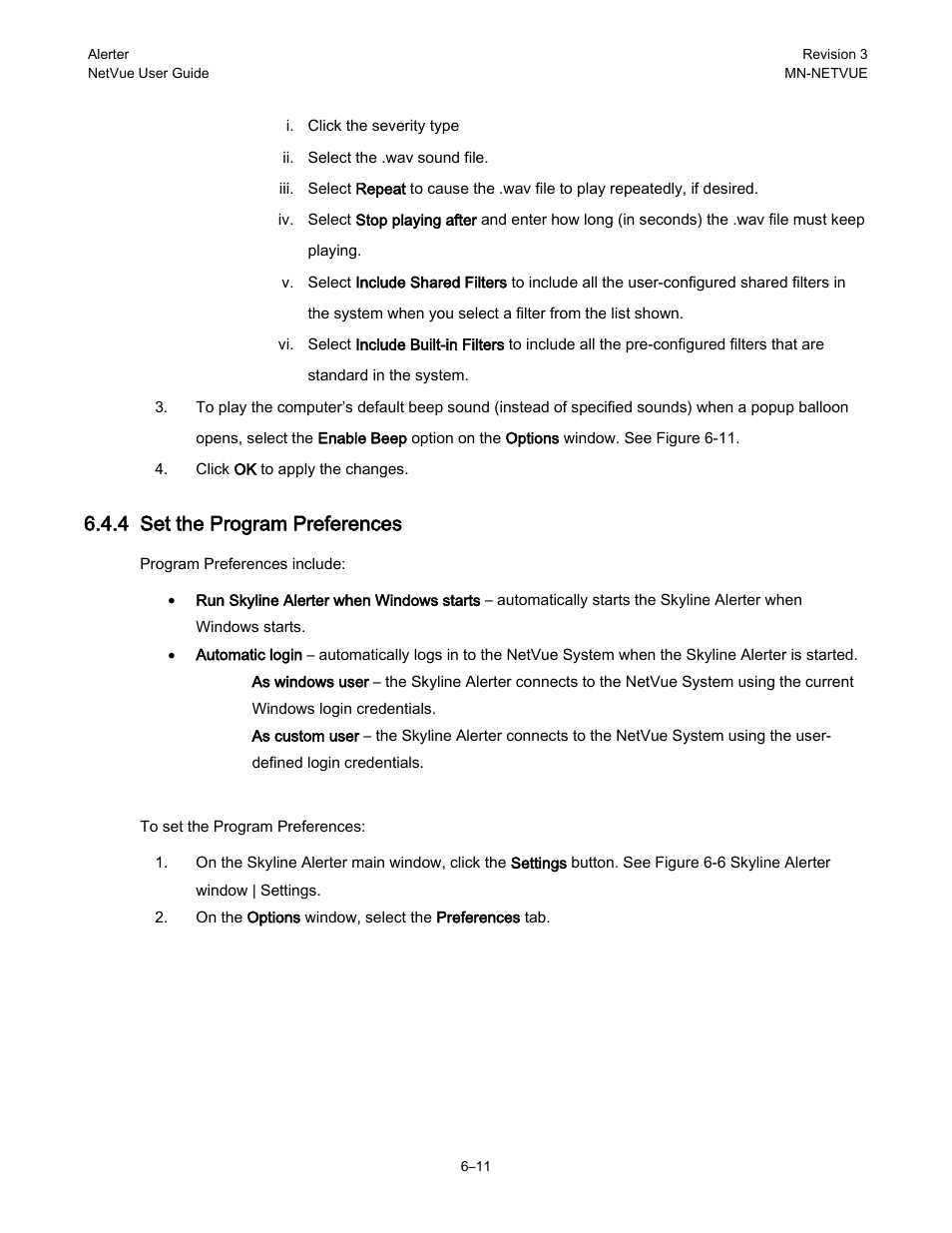 4 set the program preferences | Comtech EF Data NetVue Release 1.1 User Guide User Manual | Page 124 / 265