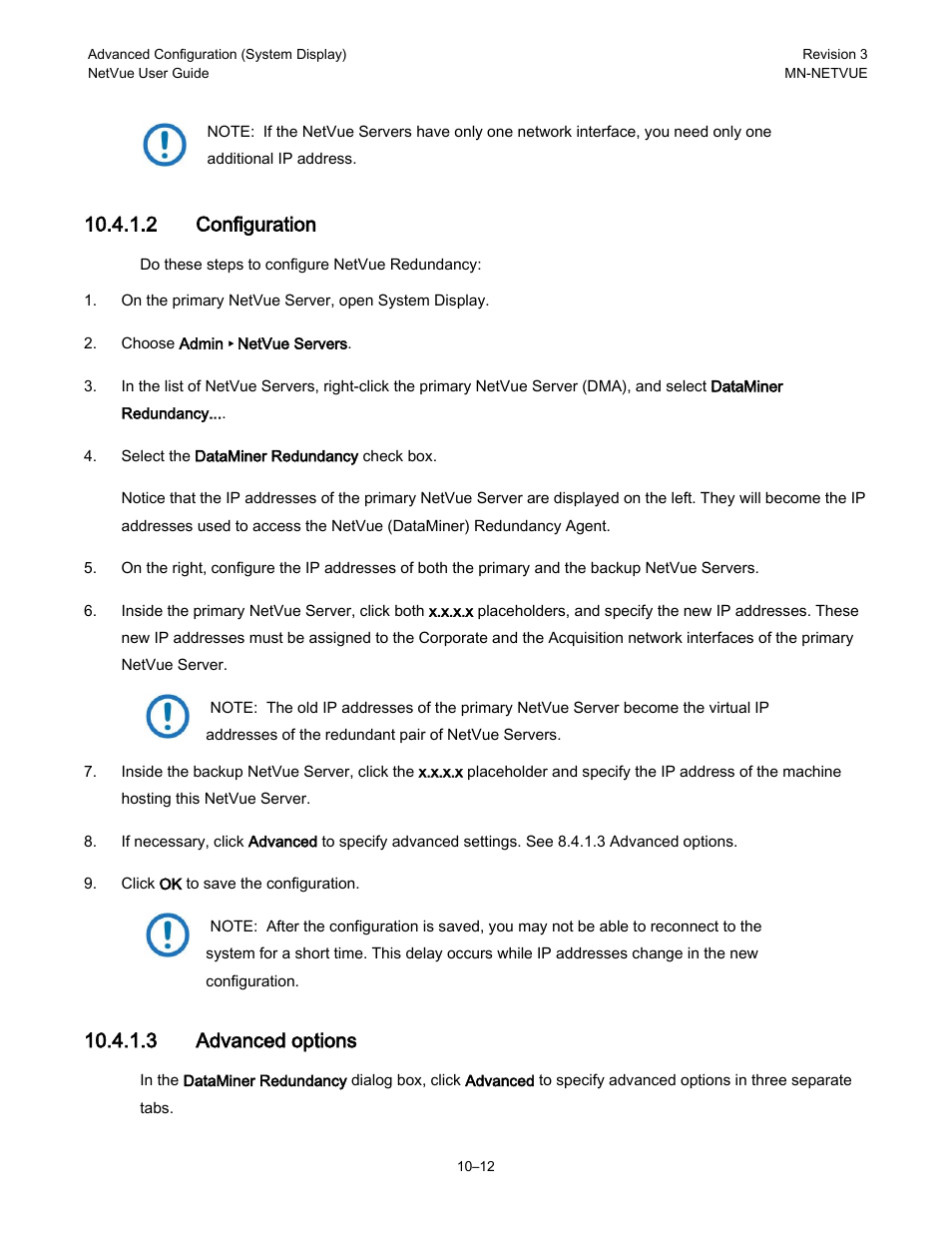 2 configuration, 3 advanced options | Comtech EF Data NetVue Release 1.1 User Guide User Manual | Page 149 / 265