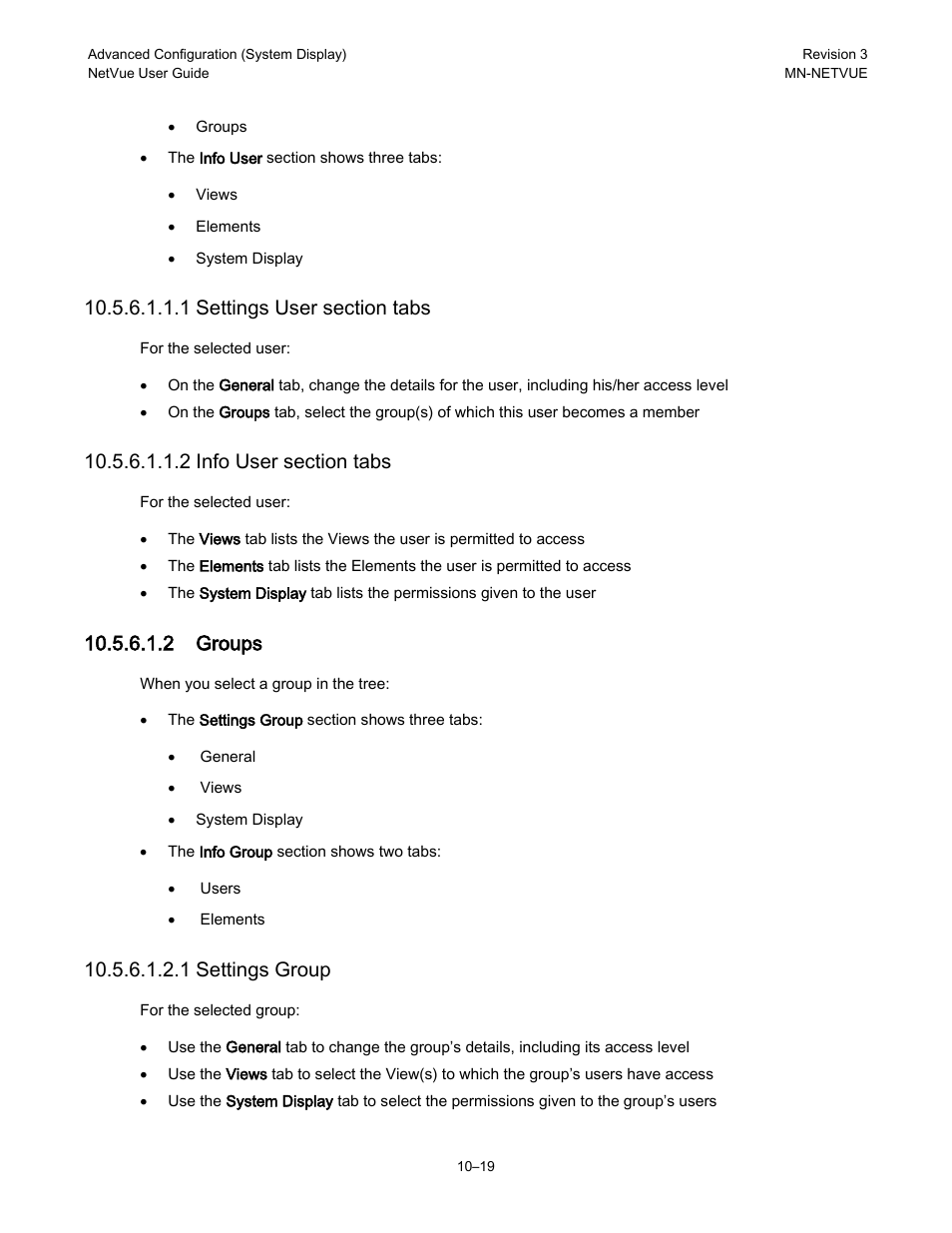 2 groups, 1 settings group | Comtech EF Data NetVue Release 1.1 User Guide User Manual | Page 156 / 265