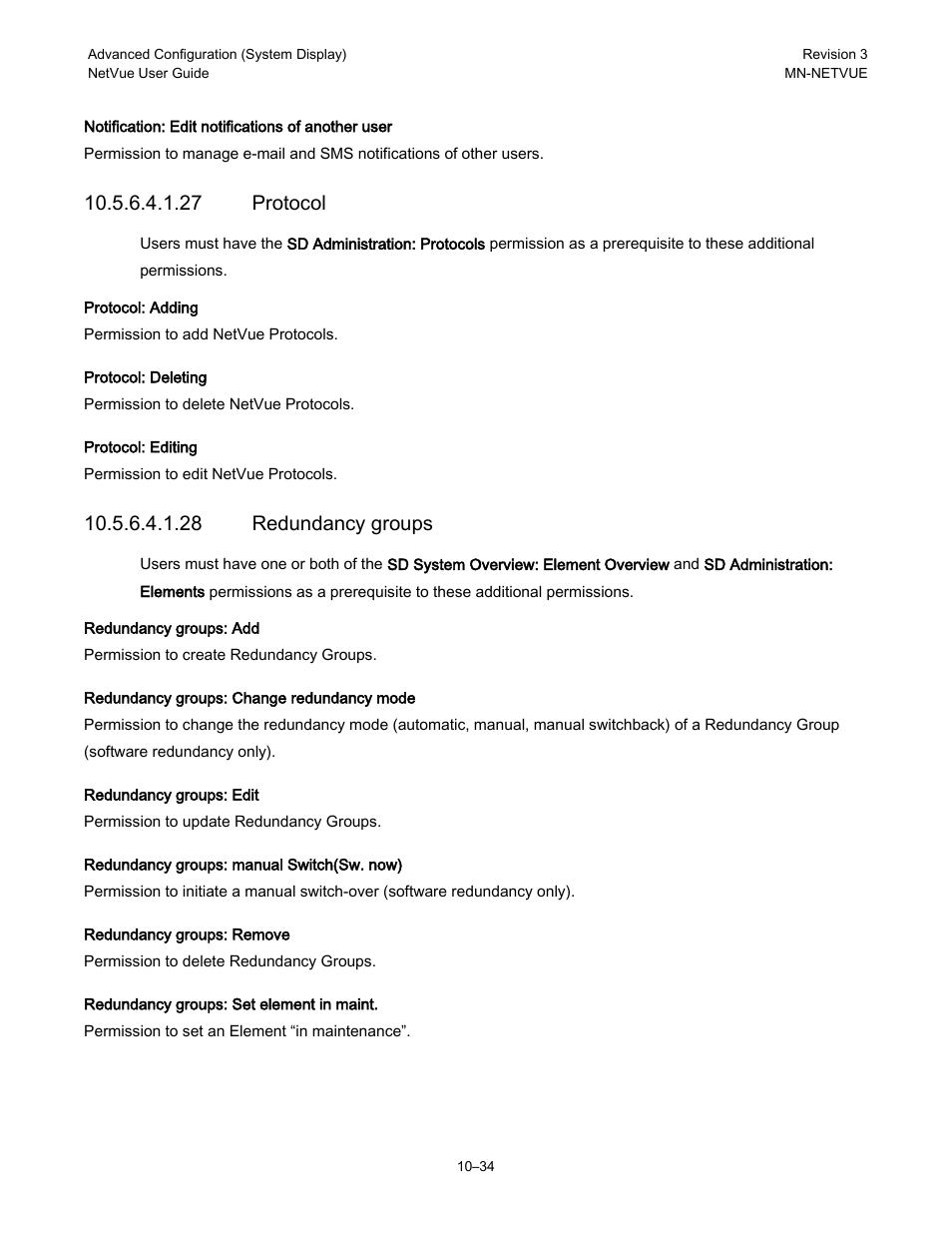 27 protocol, 28 redundancy groups | Comtech EF Data NetVue Release 1.1 User Guide User Manual | Page 171 / 265