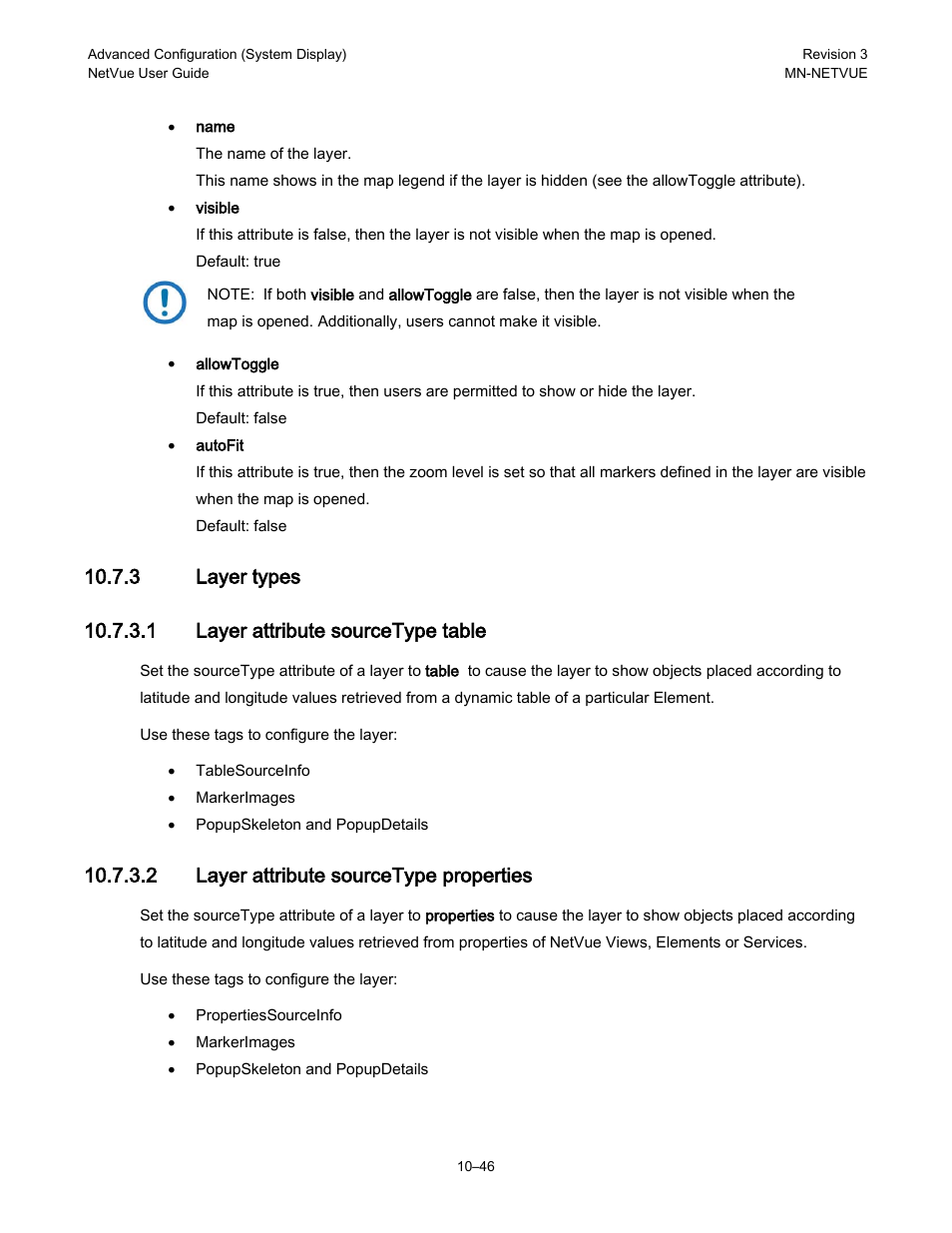 3 layer types, 2 layer attribute sourcetype properties | Comtech EF Data NetVue Release 1.1 User Guide User Manual | Page 183 / 265