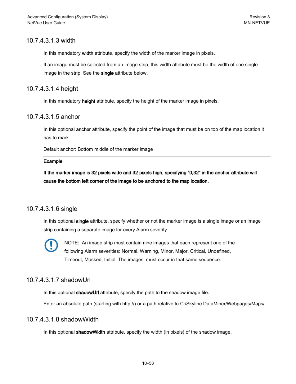 3 width, 4 height, 5 anchor | 6 single, 7 shadowurl, 8 shadowwidth | Comtech EF Data NetVue Release 1.1 User Guide User Manual | Page 190 / 265