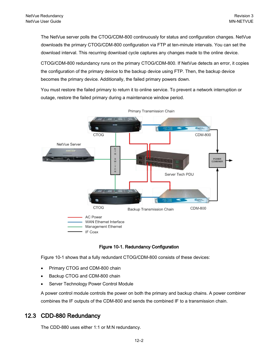 3 cdd-880 redundancy | Comtech EF Data NetVue Release 1.1 User Guide User Manual | Page 228 / 265