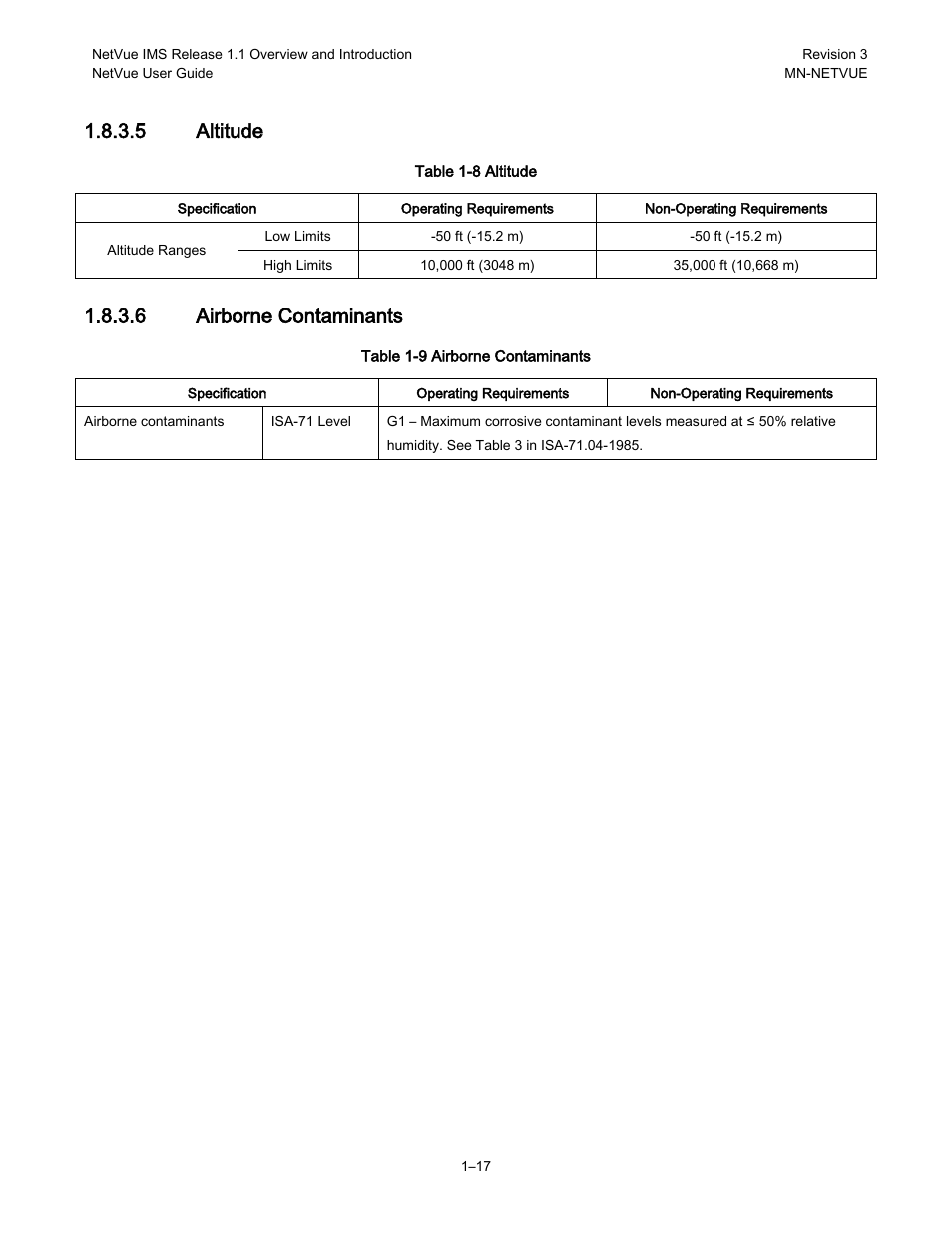 5 altitude, 6 airborne contaminants | Comtech EF Data NetVue Release 1.1 User Guide User Manual | Page 33 / 265