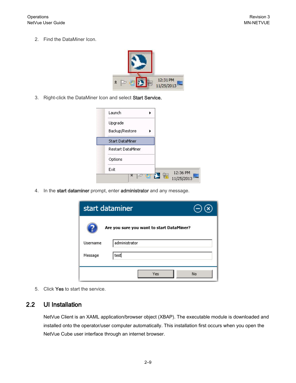 2 ui installation | Comtech EF Data NetVue Release 1.1 User Guide User Manual | Page 42 / 265