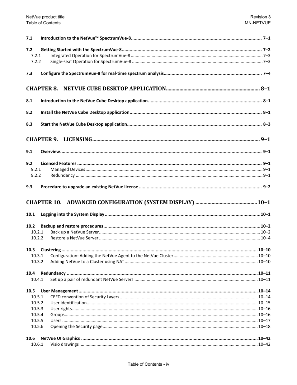 Comtech EF Data NetVue Release 1.1 User Guide User Manual | Page 8 / 265