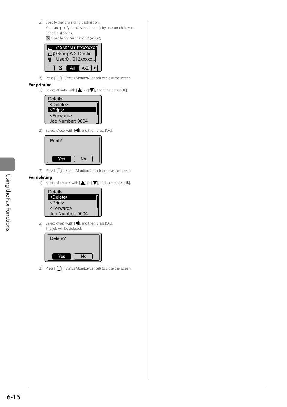 Using the f ax f unc tions | Canon ImageCLASS MF8050Cn User Manual | Page 100 / 159