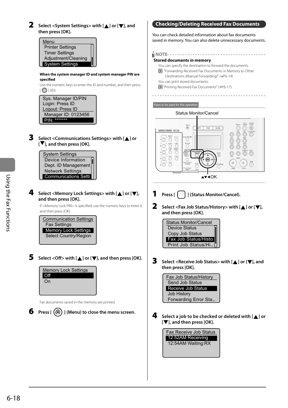 Checking/deleting received fax documents | Canon ImageCLASS MF8050Cn User Manual | Page 102 / 159