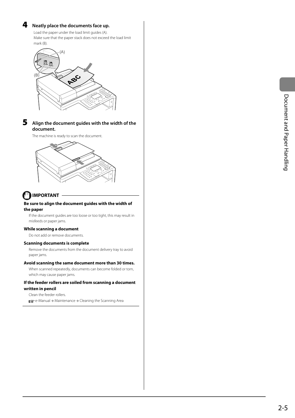 Do cument and p aper handling | Canon ImageCLASS MF8050Cn User Manual | Page 41 / 159