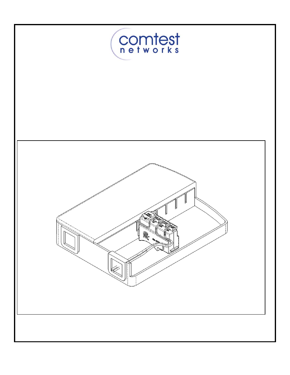 Comtest Networks NID-01VTJ POTS Splitter User Manual | 2 pages