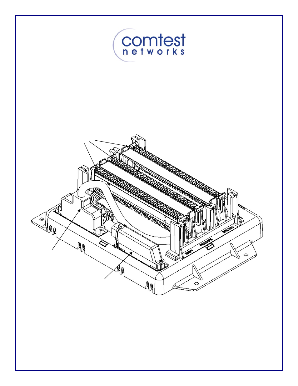 Comtest Networks 2870 Multi-Dwelling POTS Splitter User Manual | 2 pages