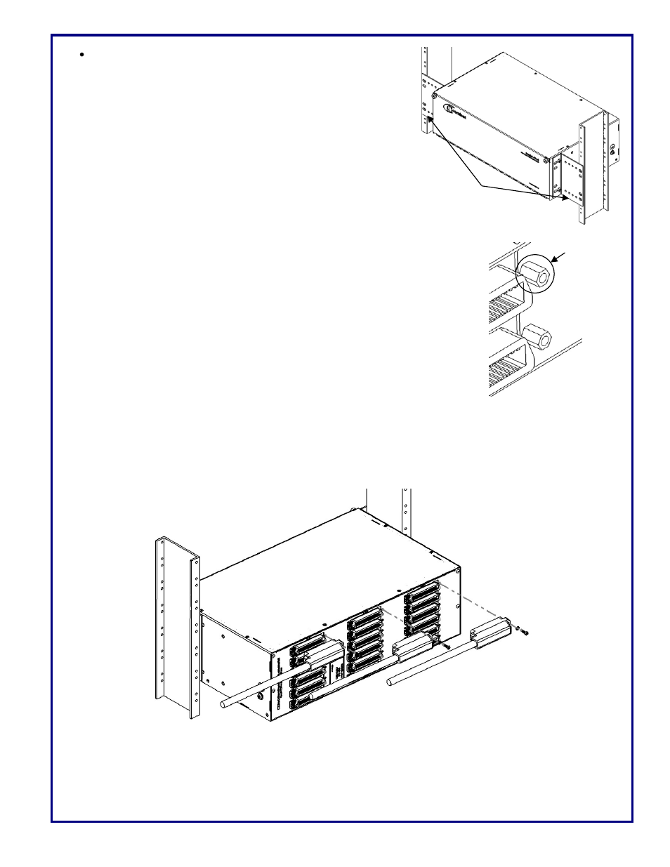 Cabling overview new installations | Comtest Networks 4144 POTS/ISDN Splitter Shelf User Manual | Page 2 / 6