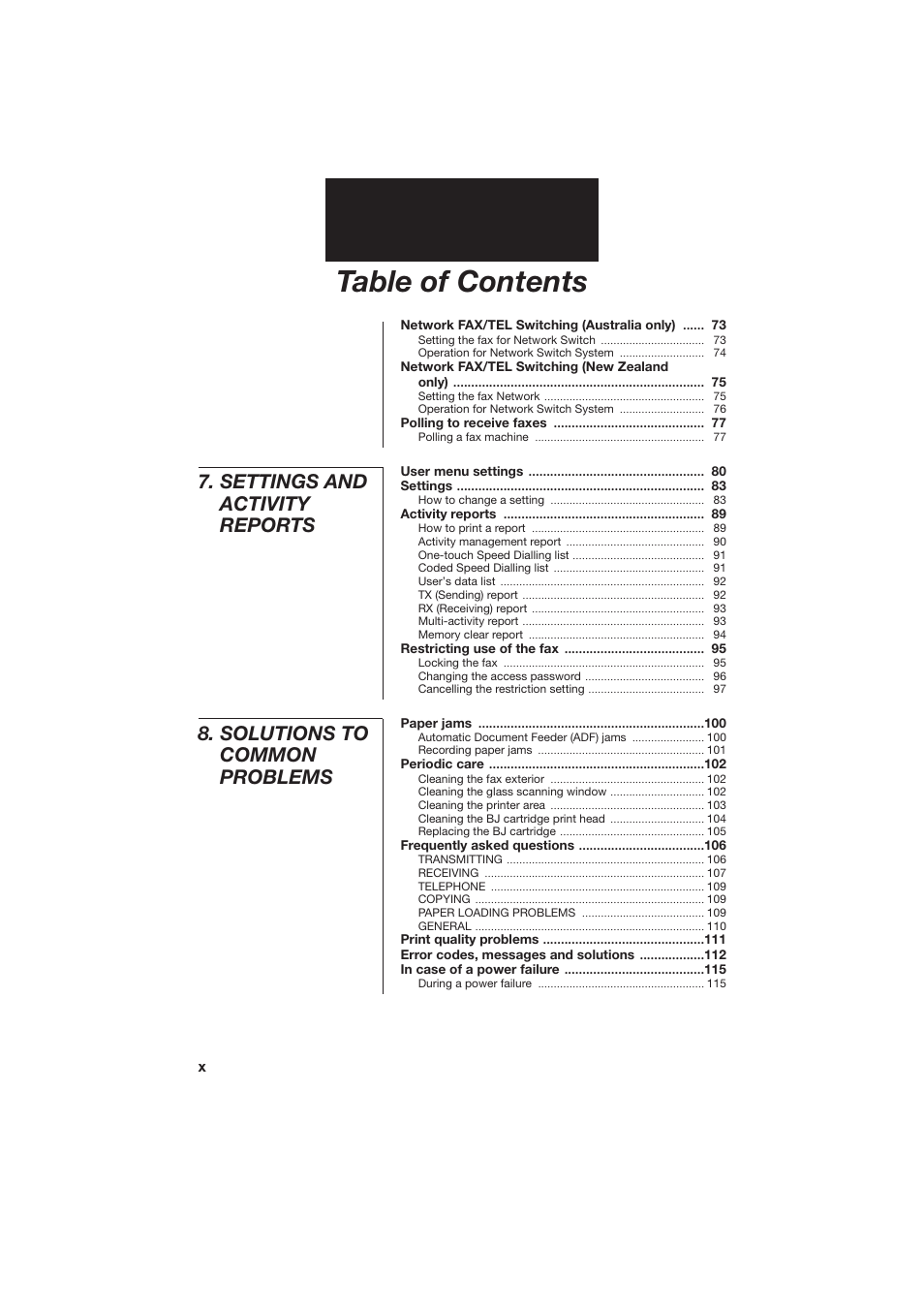 Canon B155 User Manual | Page 10 / 140