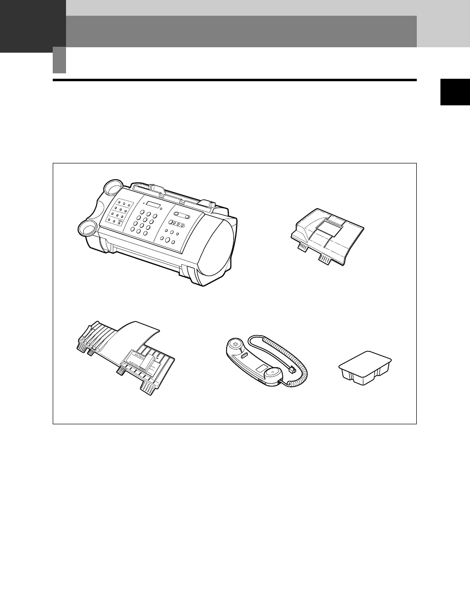 Setting up, Unpacking | Canon B45 User Manual | Page 11 / 124