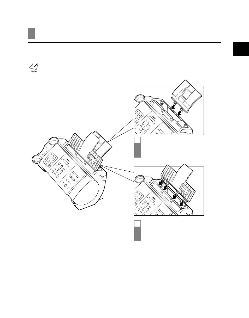 Assembling the fax, Attaching components | Canon B45 User Manual | Page 13 / 124