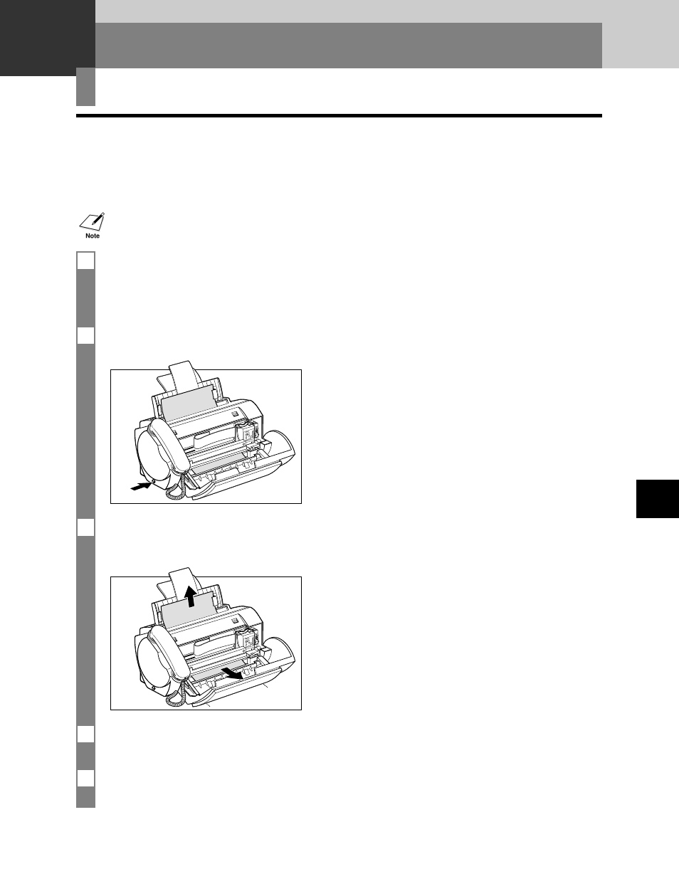 Solutions to common problems, Clearing jams, Jams in the document tray | Canon B45 User Manual | Page 93 / 124