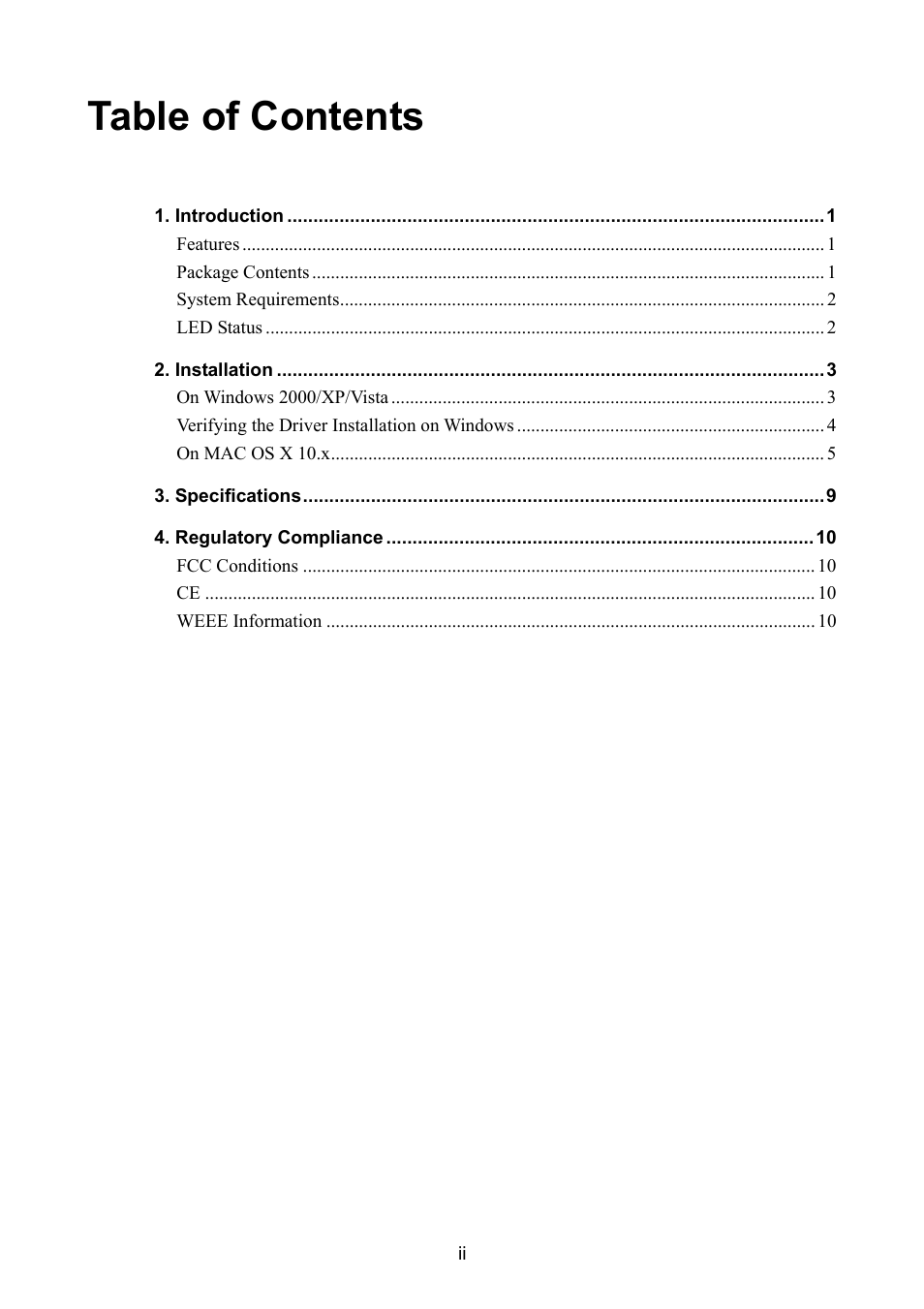 ConnectGear UE200 User Manual | Page 3 / 13