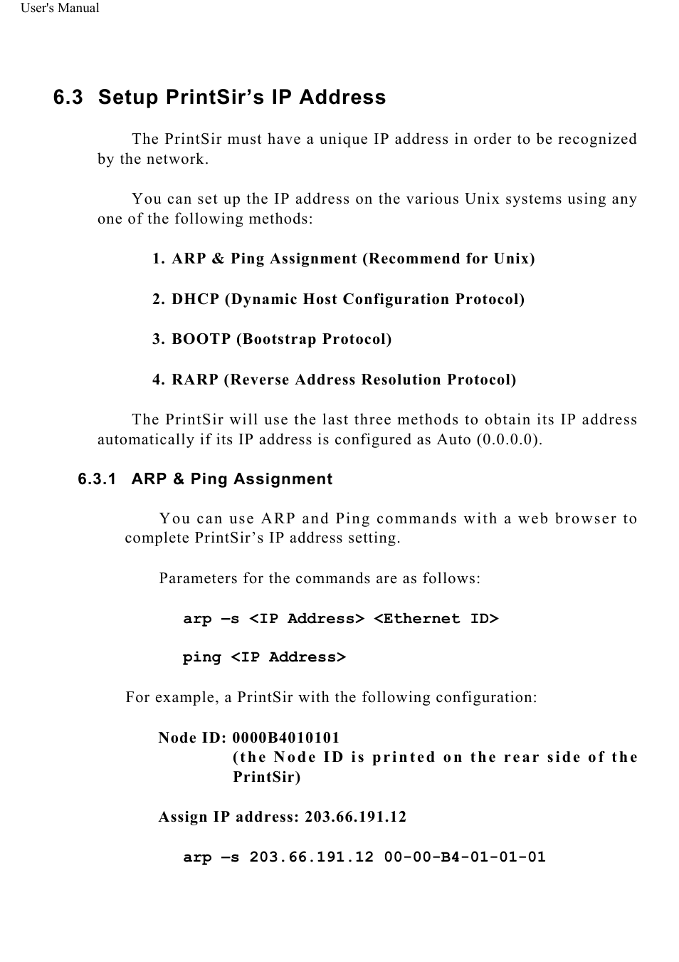 Setup printsir’s ip address | ConnectGear GP-10P User Manual | Page 58 / 90