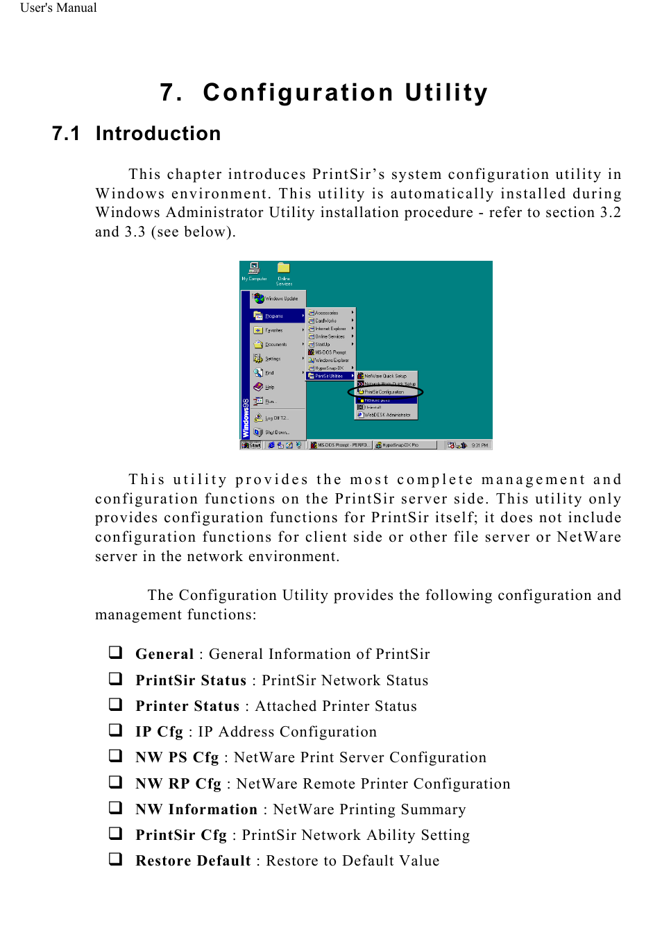 Configuration utility, Introduction | ConnectGear GP-10P User Manual | Page 64 / 90