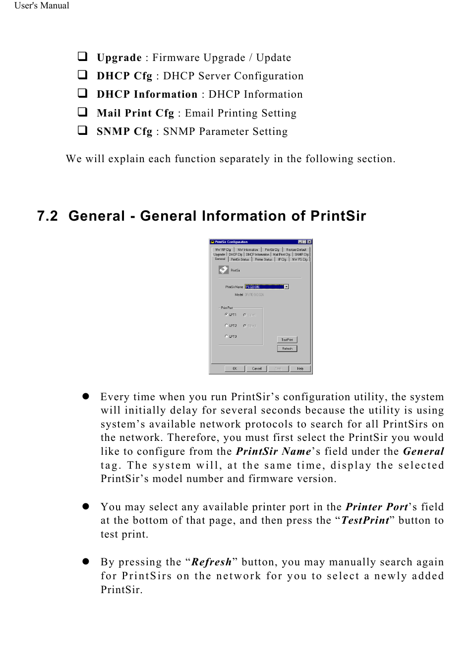 General - general information of printsir | ConnectGear GP-10P User Manual | Page 65 / 90