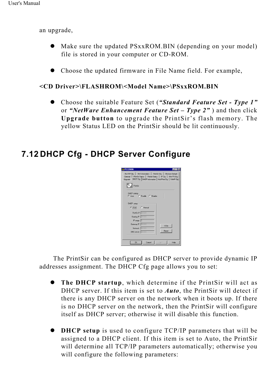 Dhcp cfg - dhcp server configure | ConnectGear GP-10P User Manual | Page 71 / 90
