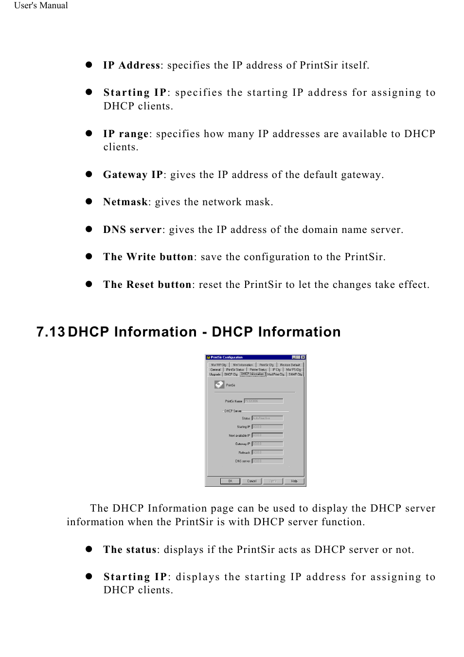 Dhcp information - dhcp information | ConnectGear GP-10P User Manual | Page 72 / 90