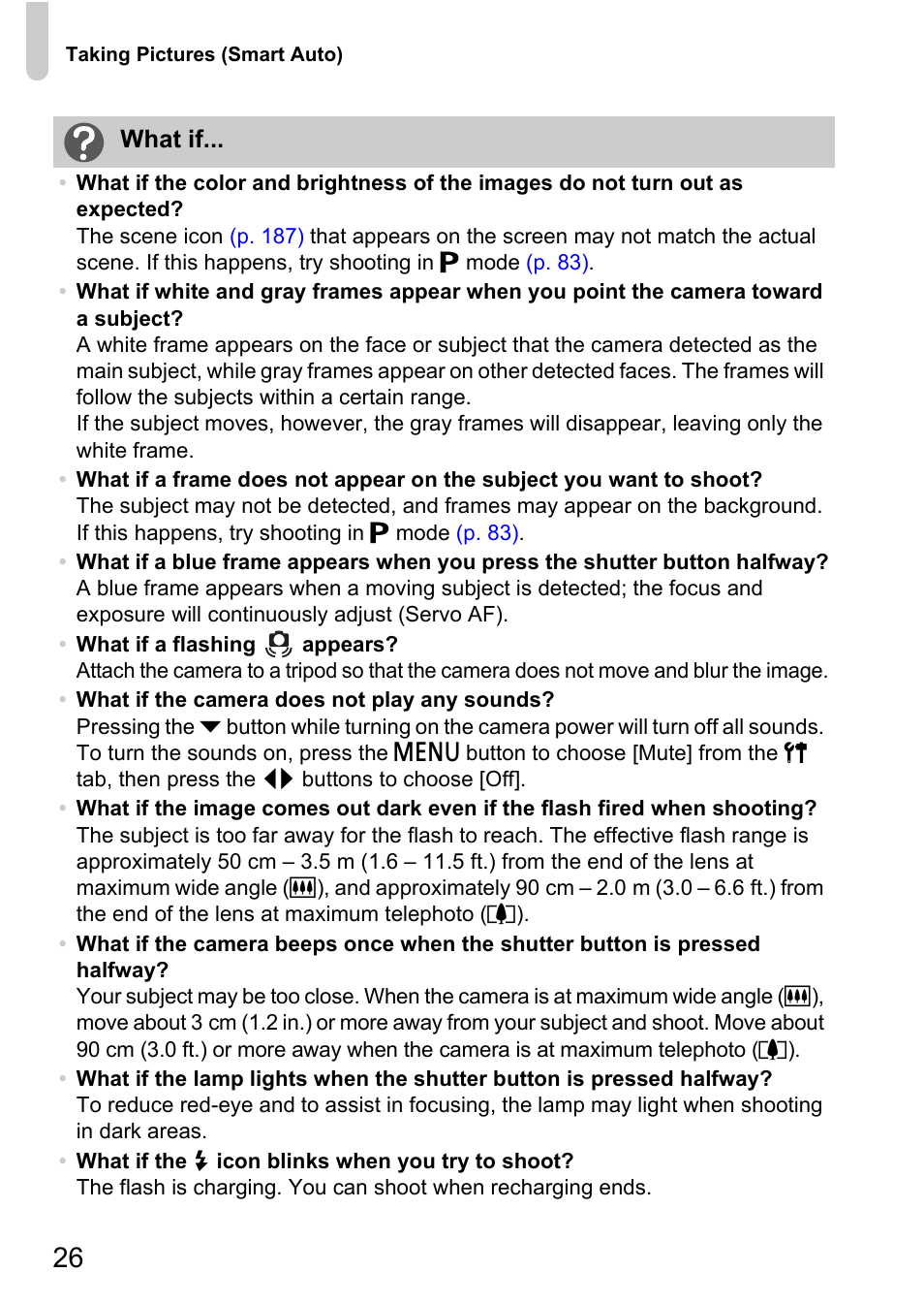 Canon 220 HS User Manual | Page 26 / 209