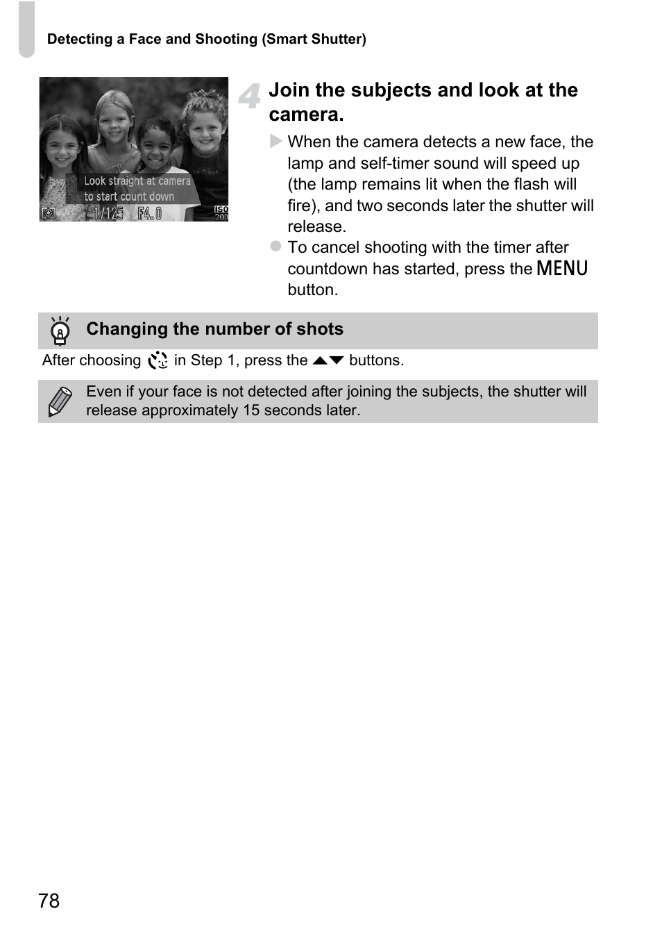 78 join the subjects and look at the camera | Canon 220 HS User Manual | Page 78 / 209