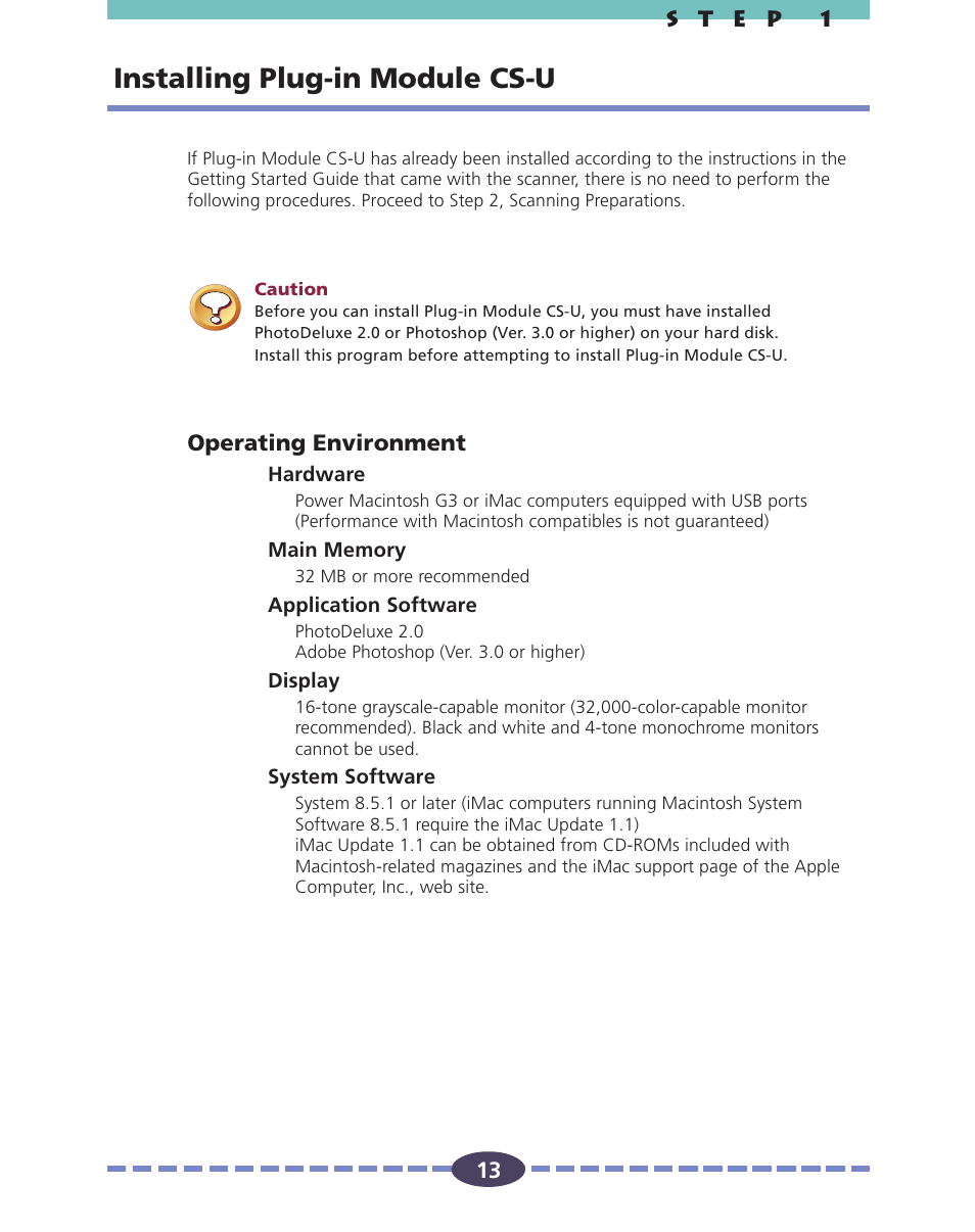 Installing plug-in module cs-u | Canon FB630U User Manual | Page 13 / 68