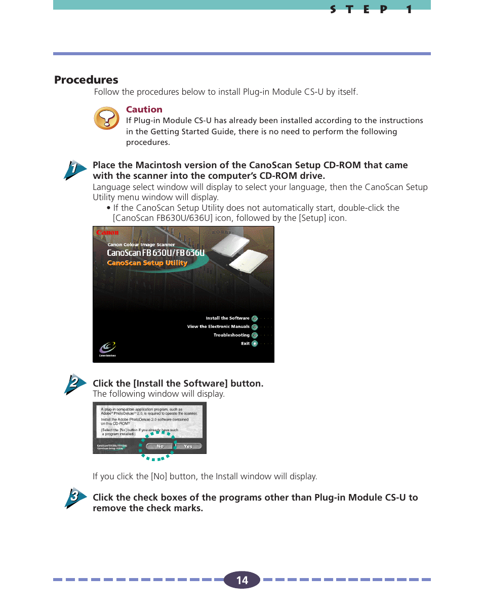 Canon FB630U User Manual | Page 14 / 68