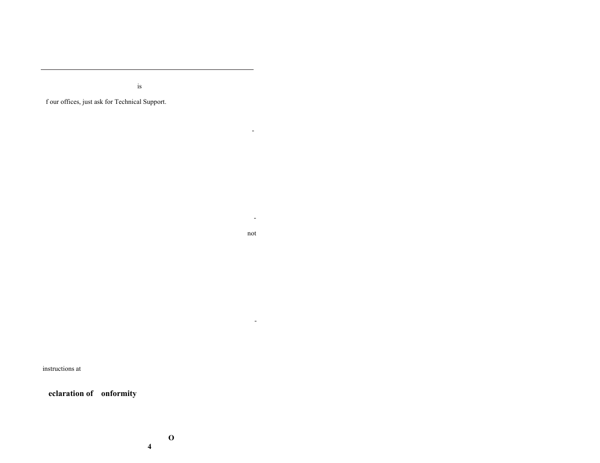 4 service, Technical support, Warranty | Returning products for repair, Declaration of conformity, Service | Contemporary Control Systems EXP Expansion Modules User Manual User Manual | Page 28 / 32