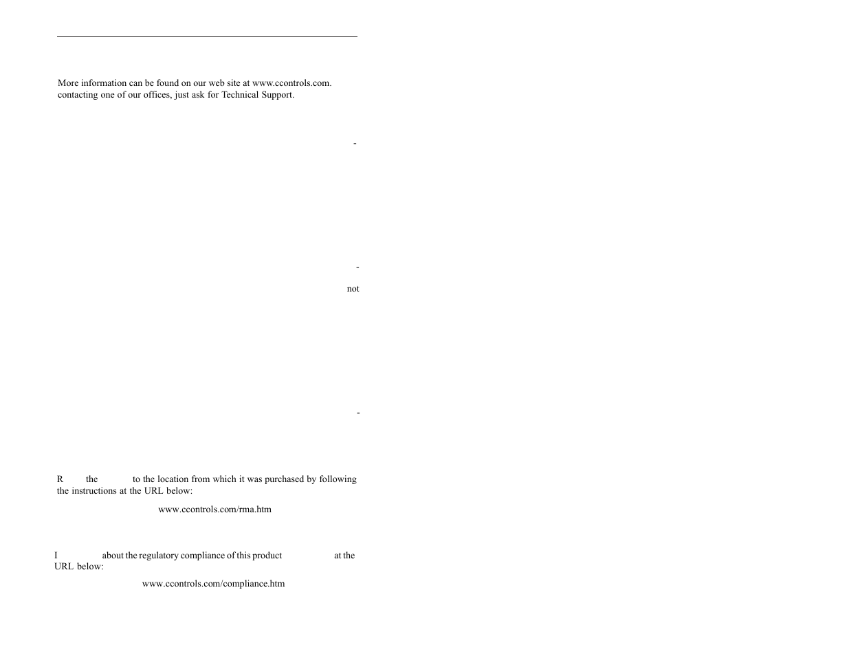 Need more help, Warranty, Returning products for repair | Declaration of conformity | Contemporary Control Systems PC10420 Adapters User Manual | Page 14 / 16