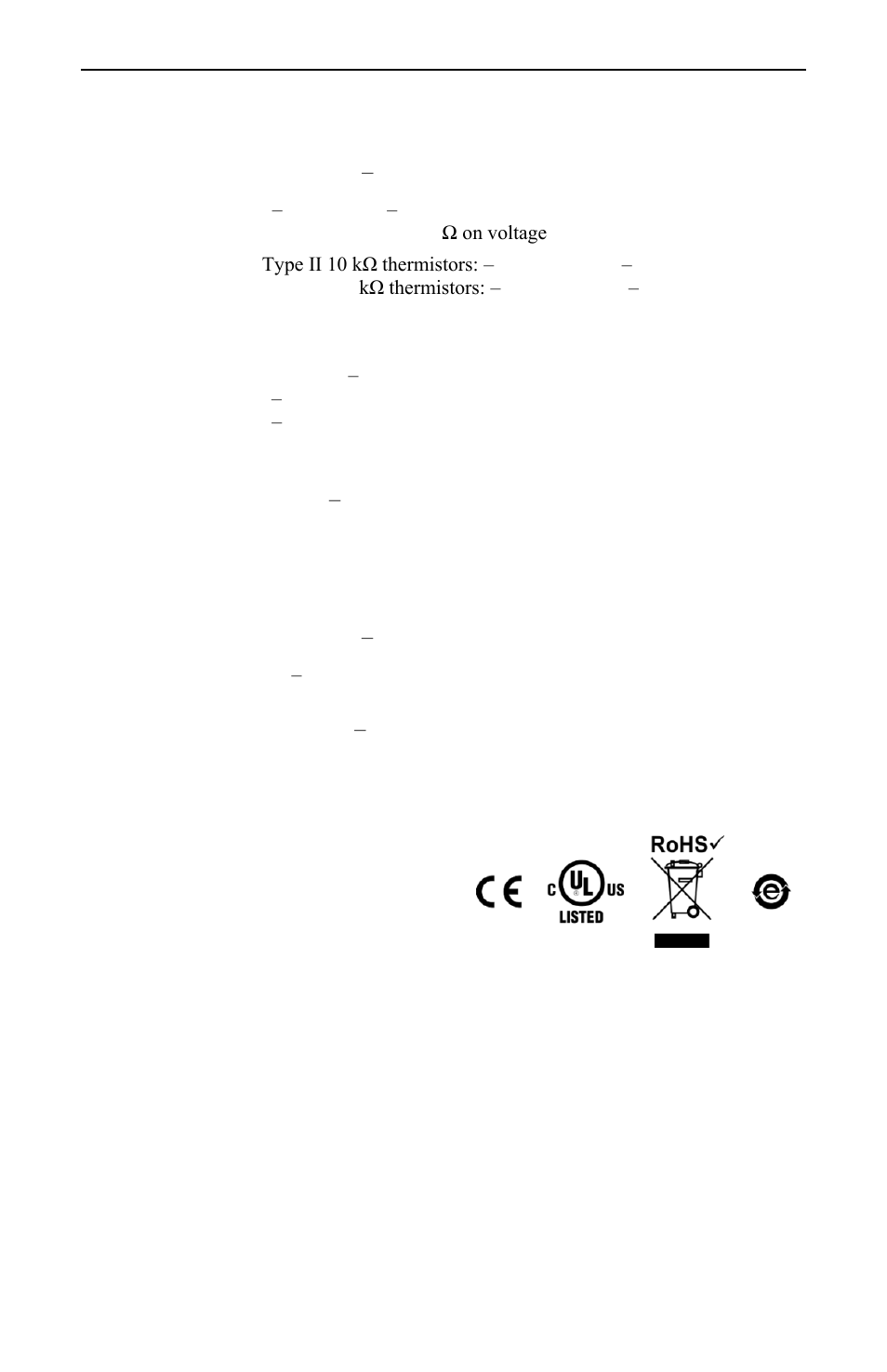 Specifications, Universal inputs, Binary inputs | Analog, Outputs, Binary outputs, Regulatory compliance, Functional ethernet | Contemporary Control Systems BAScontrol20 Installation Guide User Manual | Page 2 / 16