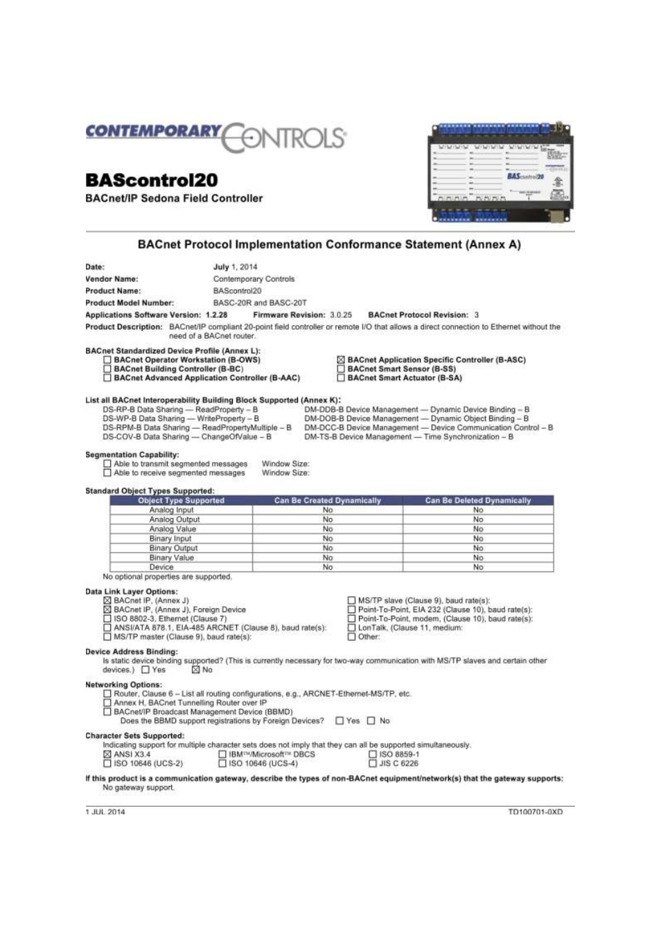 15 pics statement, Pics statement | Contemporary Control Systems BAScontrol20 User Manual User Manual | Page 11 / 53