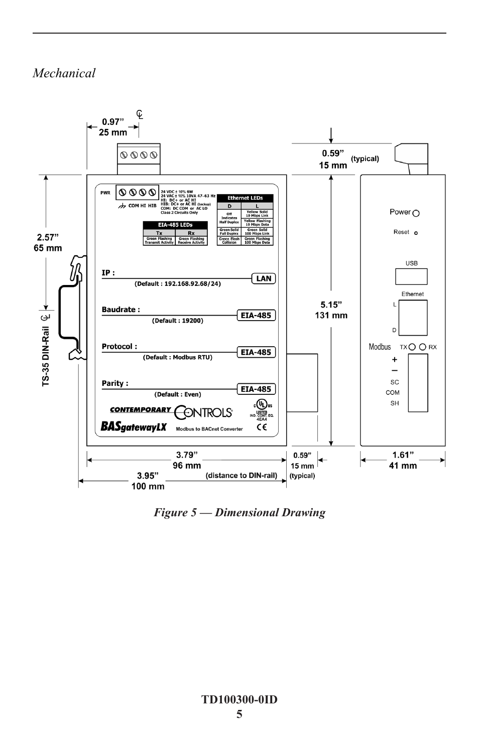 Contemporary Control Systems BASgatewayLX User Manual | Page 5 / 16