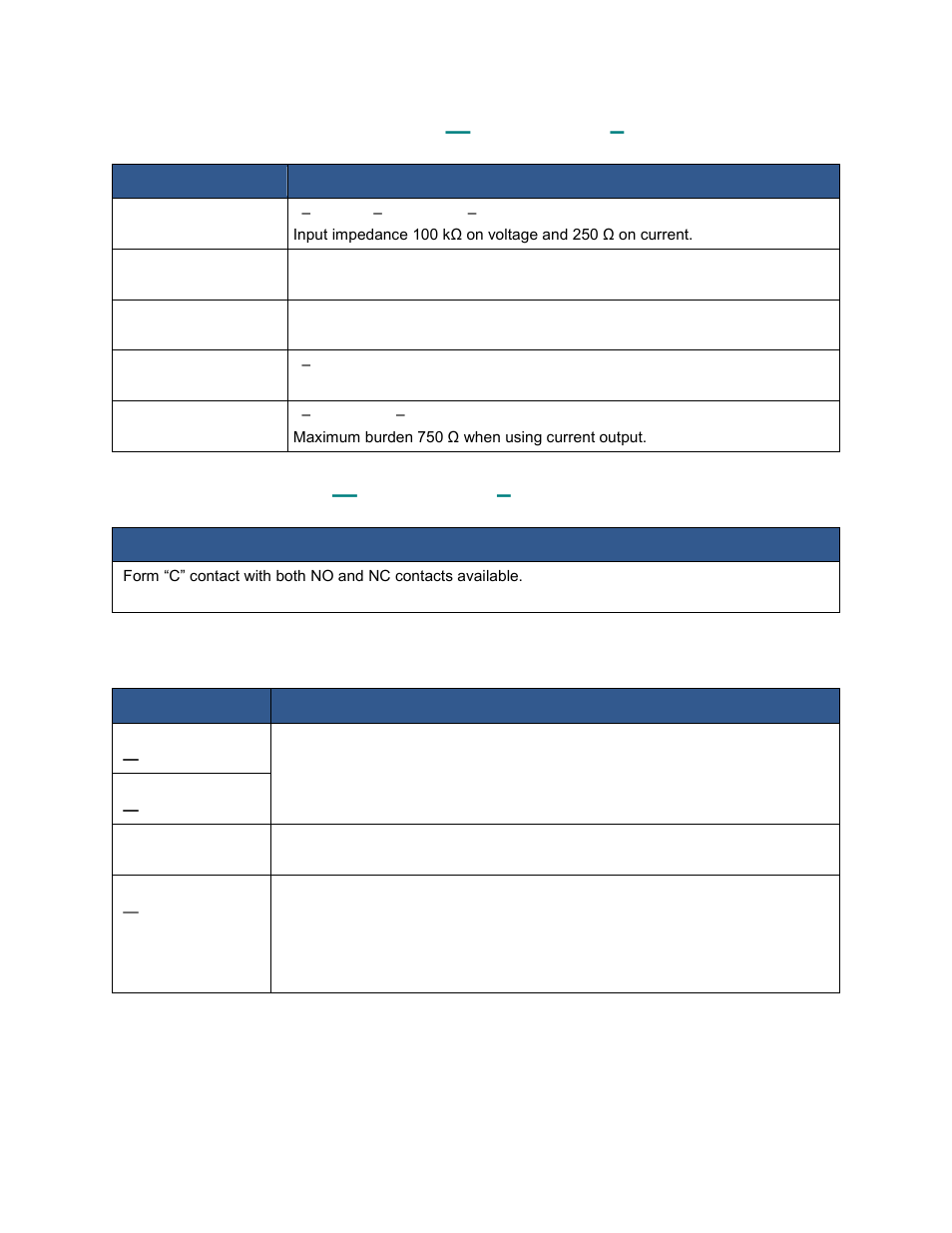 3 specifications, 1 universal input/outputs — channels 1–6, 2 relay outputs — channels 7–8 | 3 communications, Specifications, Universal input/outputs — channels 1–6, Relay outputs — channels 7–8, Communications | Contemporary Control Systems BASremote User Manual (firmware 3.1.x) User Manual | Page 10 / 78