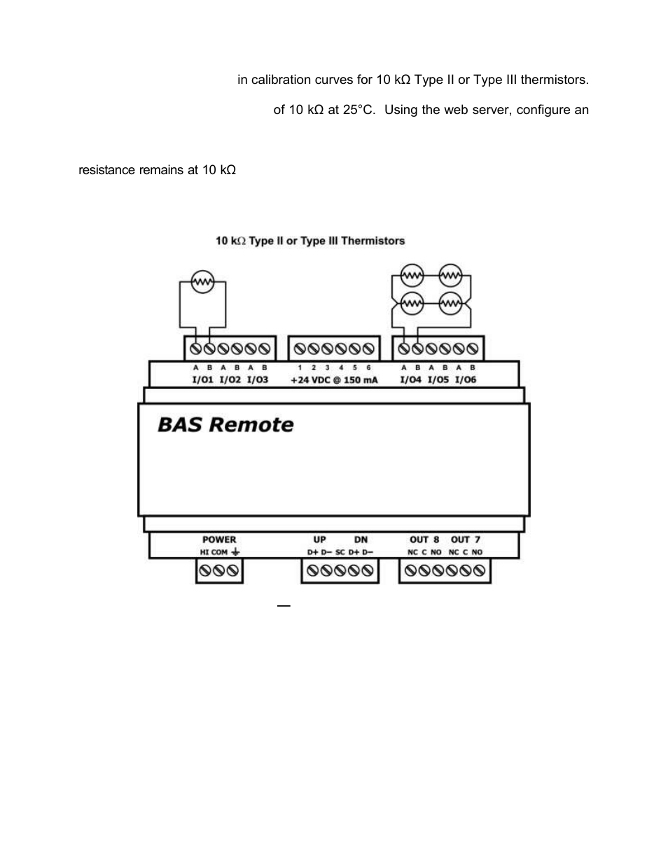 2 thermistors, 3 contact closure, Thermistors | Contact closure | Contemporary Control Systems BASremote User Manual (firmware 3.1.x) User Manual | Page 22 / 78
