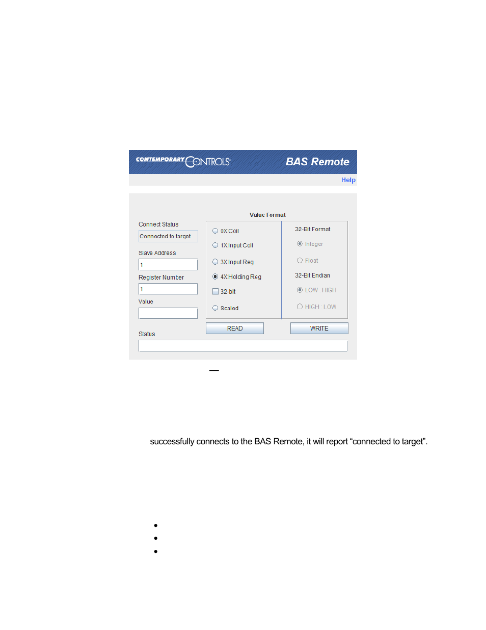 6 modbus utility, Modbus utility | Contemporary Control Systems BASremote User Manual (firmware 3.1.x) User Manual | Page 72 / 78