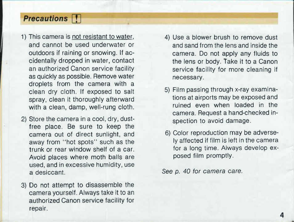 Canon T 60 User Manual | Page 2 / 85