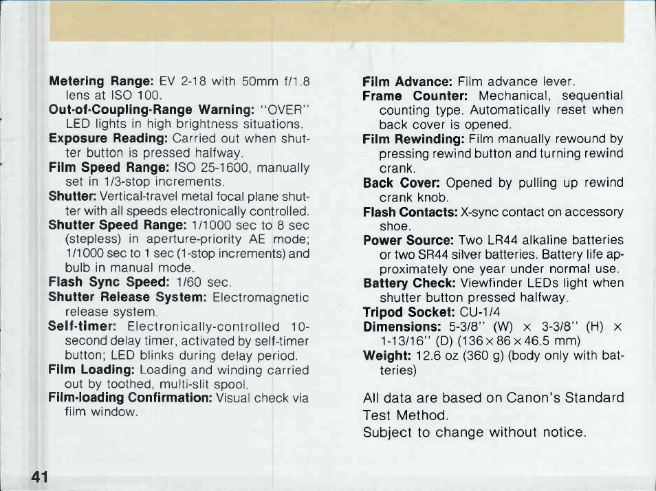 Canon T 60 User Manual | Page 43 / 85