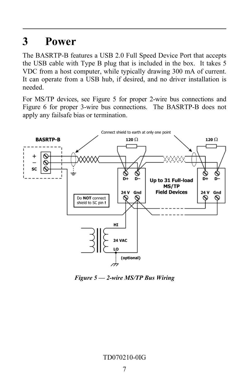 3 power | Contemporary Control Systems BASrouter Portable Installation Guide (Firmware 2.6.x) User Manual | Page 7 / 20